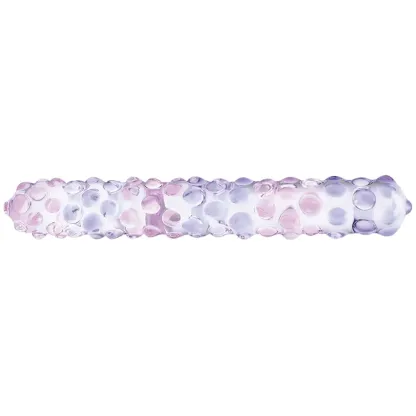 gläs 9 Inch Purple Rose Nubby Dildo