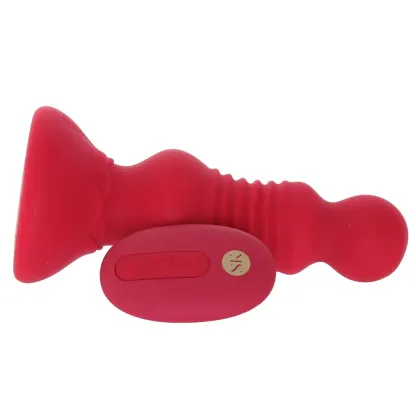 X-Gen  Secret Kisses Rosebud Thrusting Butt Plug-Seduce Mart