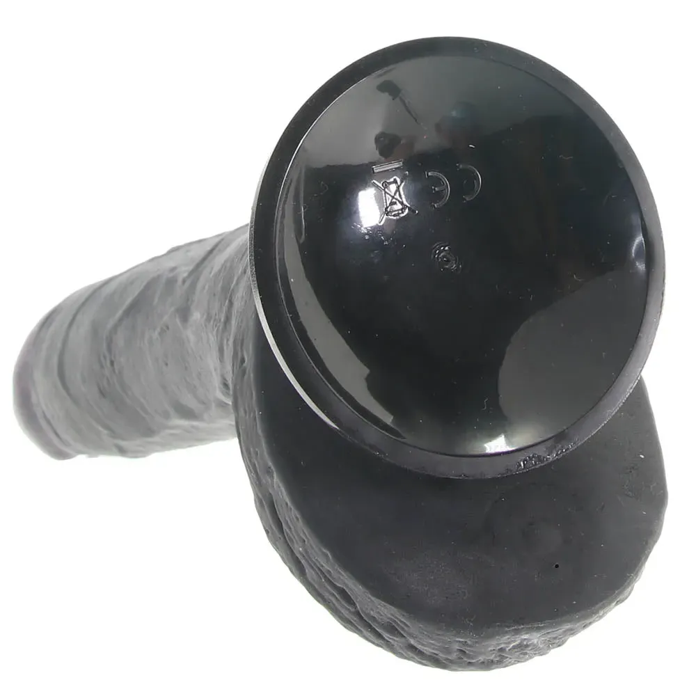 Pipedream  Real Feel Deluxe 9 Inch Vibrating Wall Banger Dildo in Blac-Seduce Mart