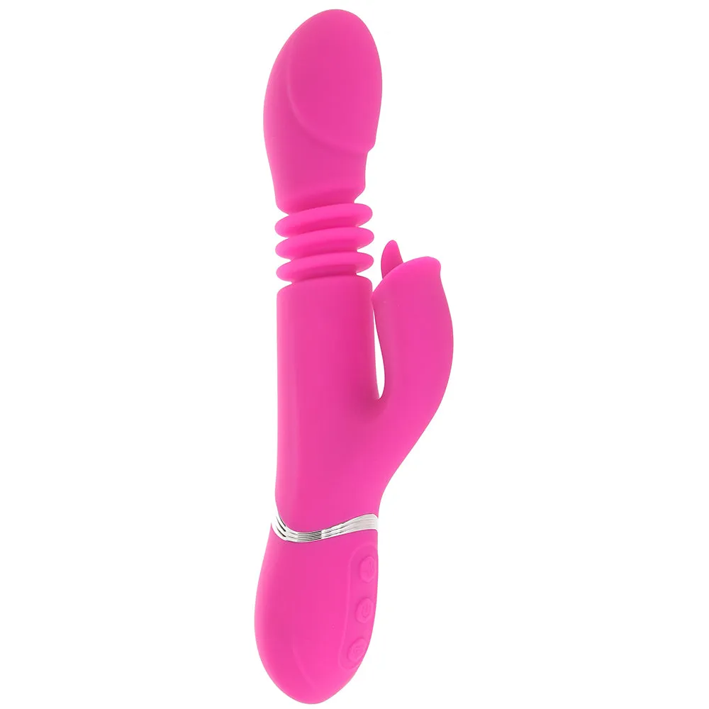 Evolved Novelties  Pink Dragon Thrusting Rabbit Vibe-Seduce Mart
