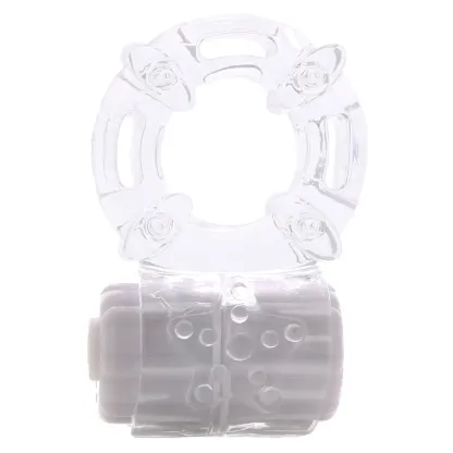 Screaming O  BigO Rechargeable Vibe Ring in Clear-Seduce Mart