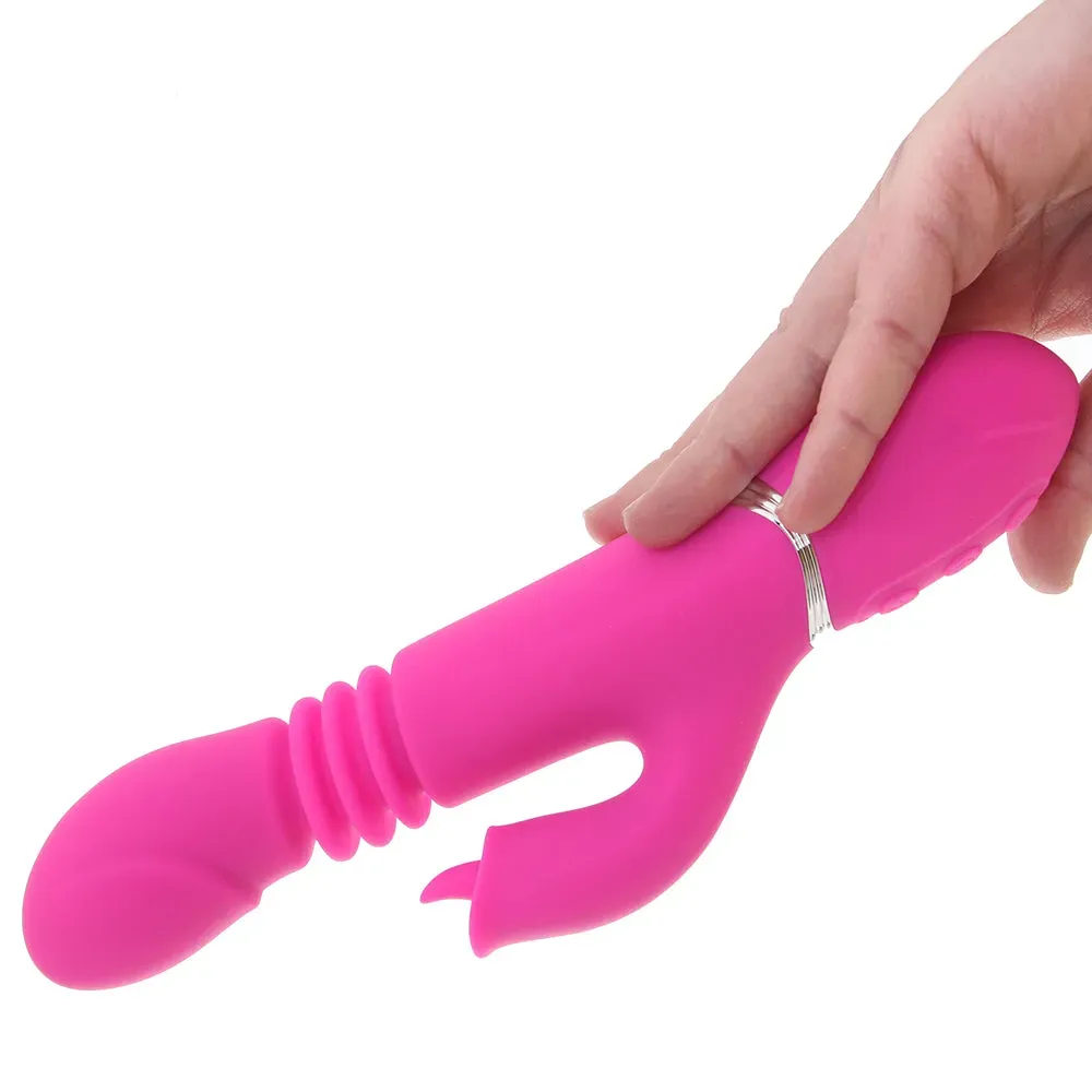 Evolved Novelties  Pink Dragon Thrusting Rabbit Vibe-Seduce Mart