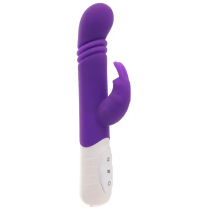 Electric Eel  Slim Shaft Thrusting Rabbit Vibe in Purple-Seduce Mart