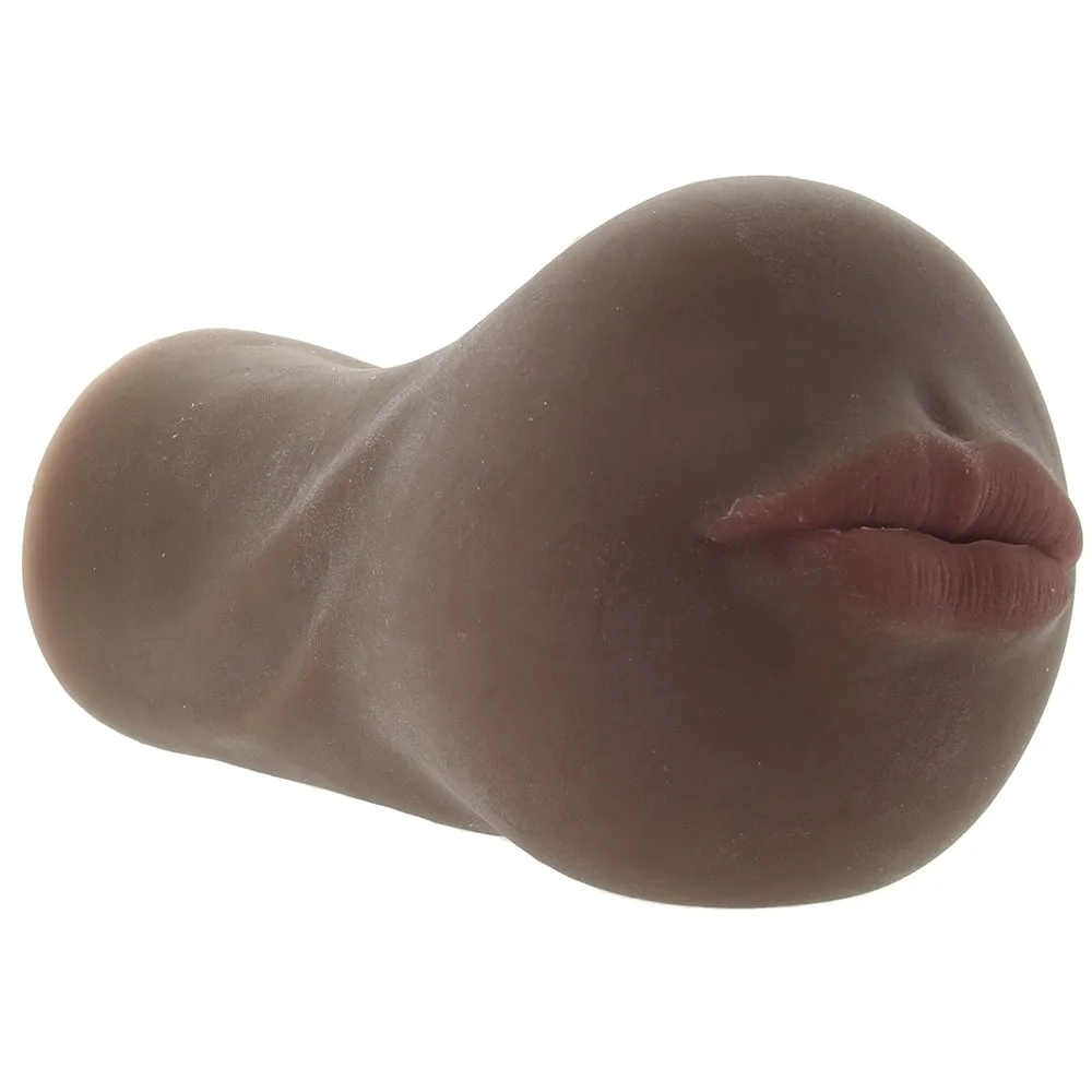 CalExotics  Stroke It Anatomical Mouth Stroker in Brown