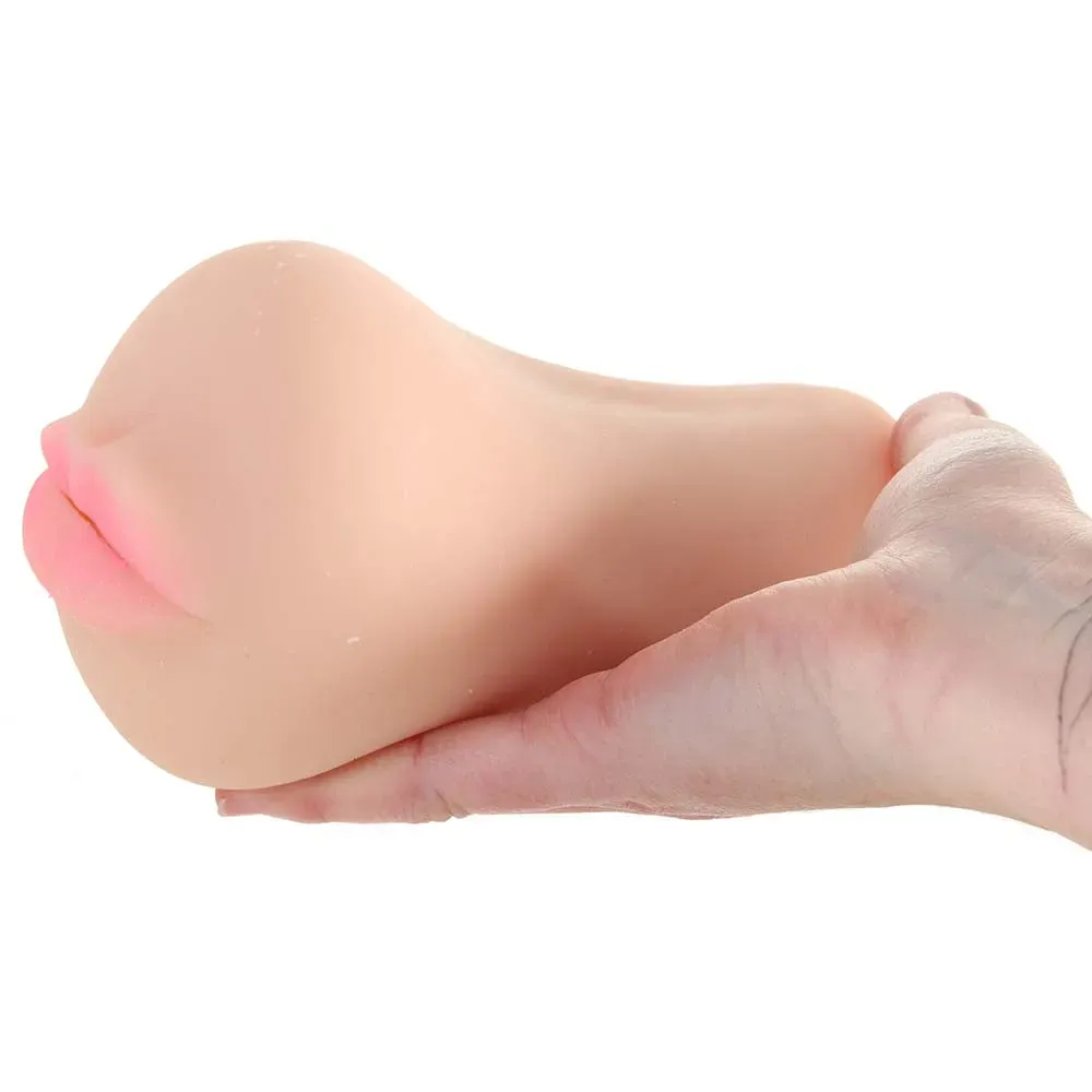 CalExotics  Stroke It Anatomical Mouth Stroker in Ivory