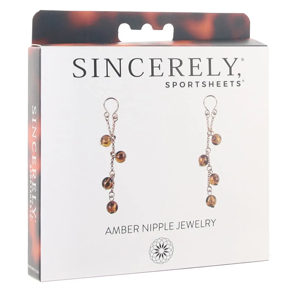 Sincerely Amber Nipple Jewelry