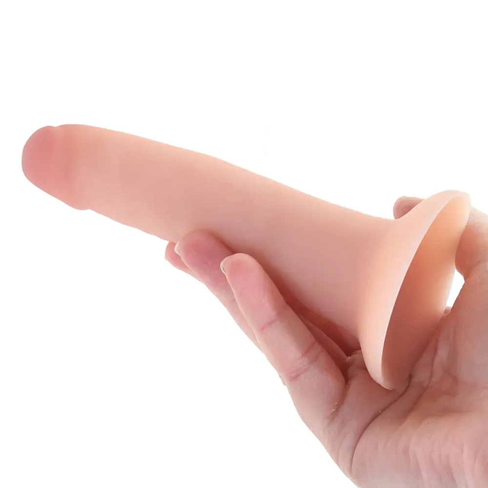 Blush  Dr. Skin Dr. Lucas 5 Inch Silicone Dildo in Vanilla