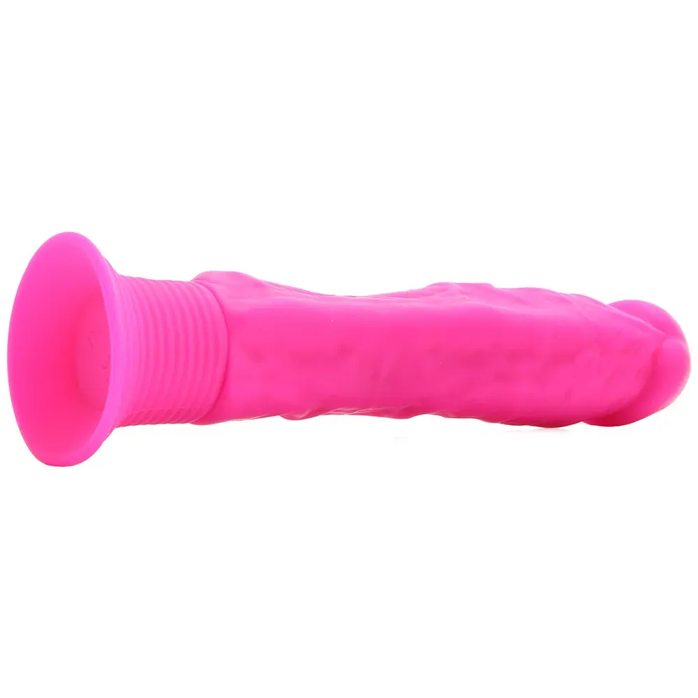Pipedream  Neon Silicone Wall Banger Vibe in Pink-Seduce Mart