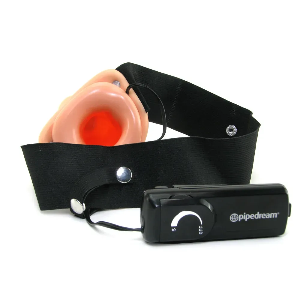 Pipedream  Fetish Fantasy 8 Inch Hollow Vibrating Strap-On-Seduce Mart