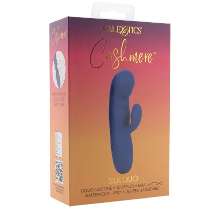 CalExotics  Cashmere Silk Duo Rabbit Vibe-Seduce Mart
