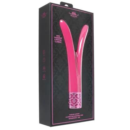 Shots Toys  Royal Gems Dueling Queens Vibe in Pink-Seduce Mart
