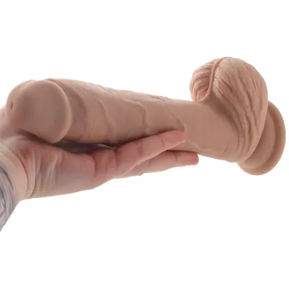 Evolved Novelties  Full Monty 9 Inch Thrusting and Twirling Dildo in Light-Seduce Mart