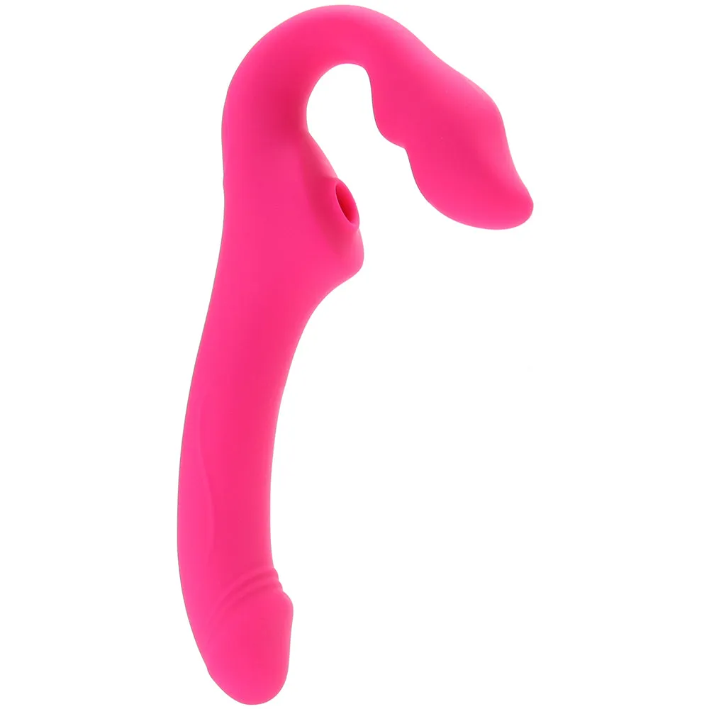 XR Brands  Strap U Mighty Licker Strapless Strap-On Vibe-Seduce Mart