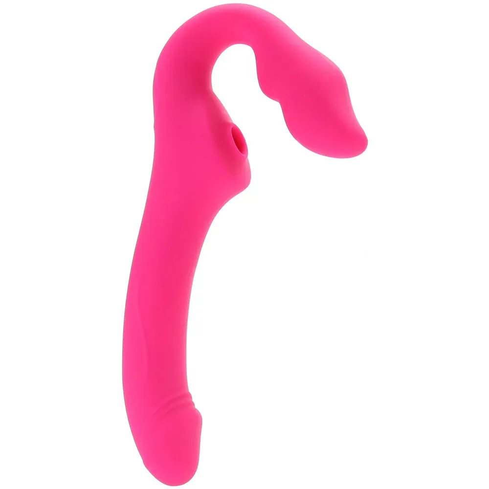 XR Brands  Strap U Mighty Licker Strapless Strap-On Vibe-Seduce Mart
