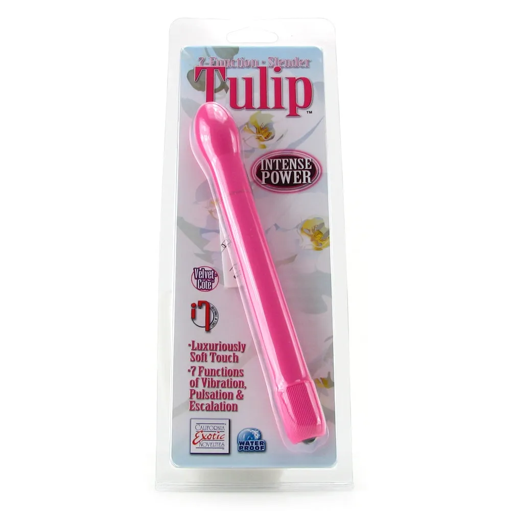 CalExotics  7 Function Slender Tulip Vibe in Pink-Seduce Mart