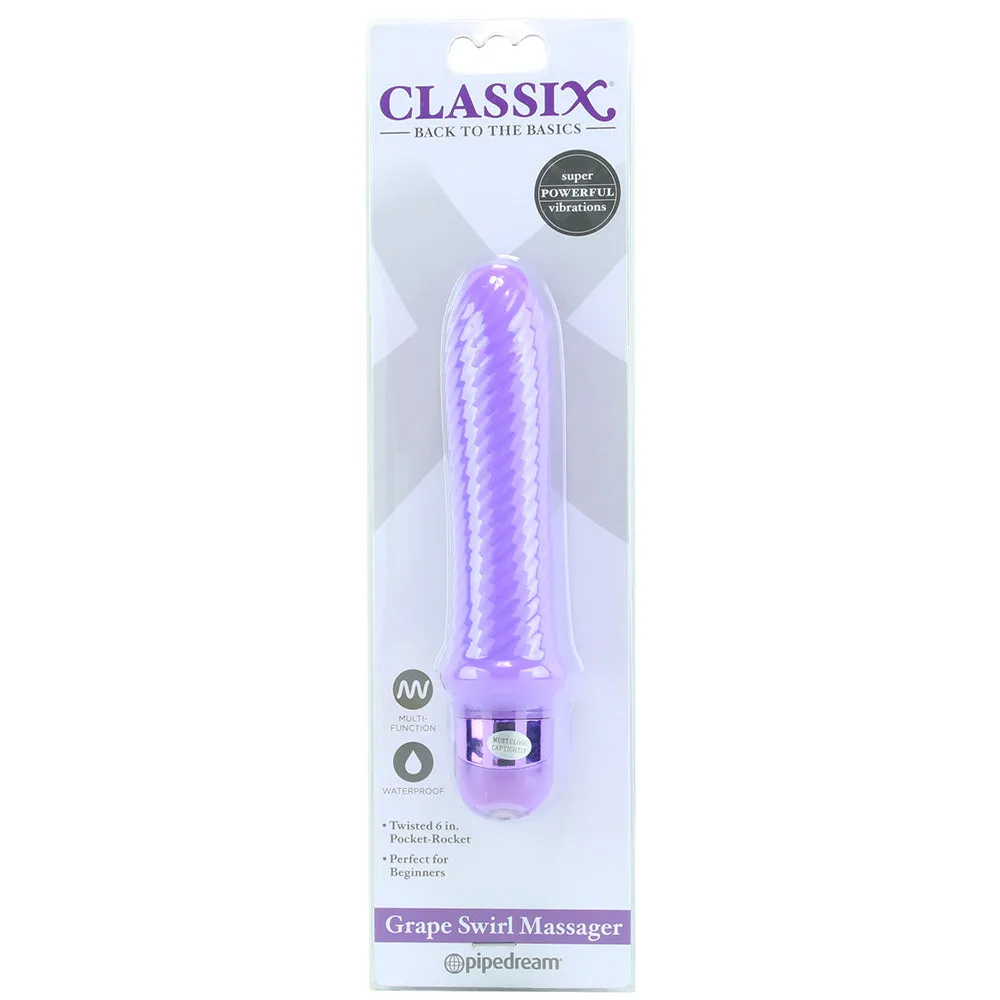 Pipedream  Classix Grape Swirl Vibe in Purple-Seduce Mart