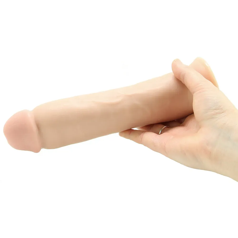 Blush  Dr. Throb 9.5 Inch Vibrating Cock in Vanilla-Seduce Mart