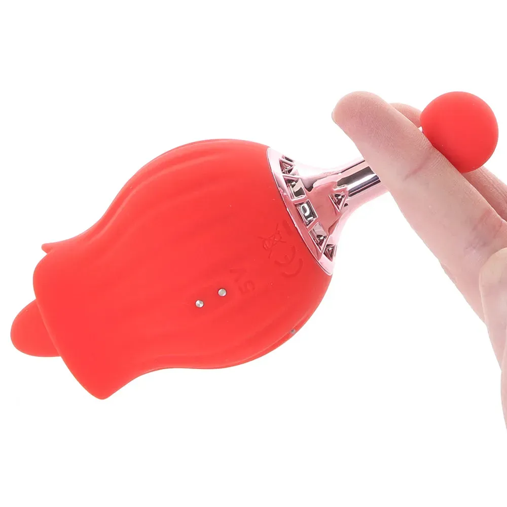 Nasstoys  Clit-Tastic Rose Bud Dual Massager Vibe-Seduce Mart