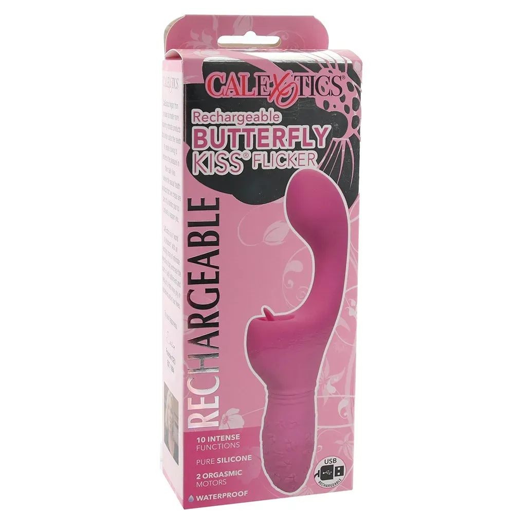CalExotics  Rechargeable Butterfly Kiss Flicker Vibrator in Pink