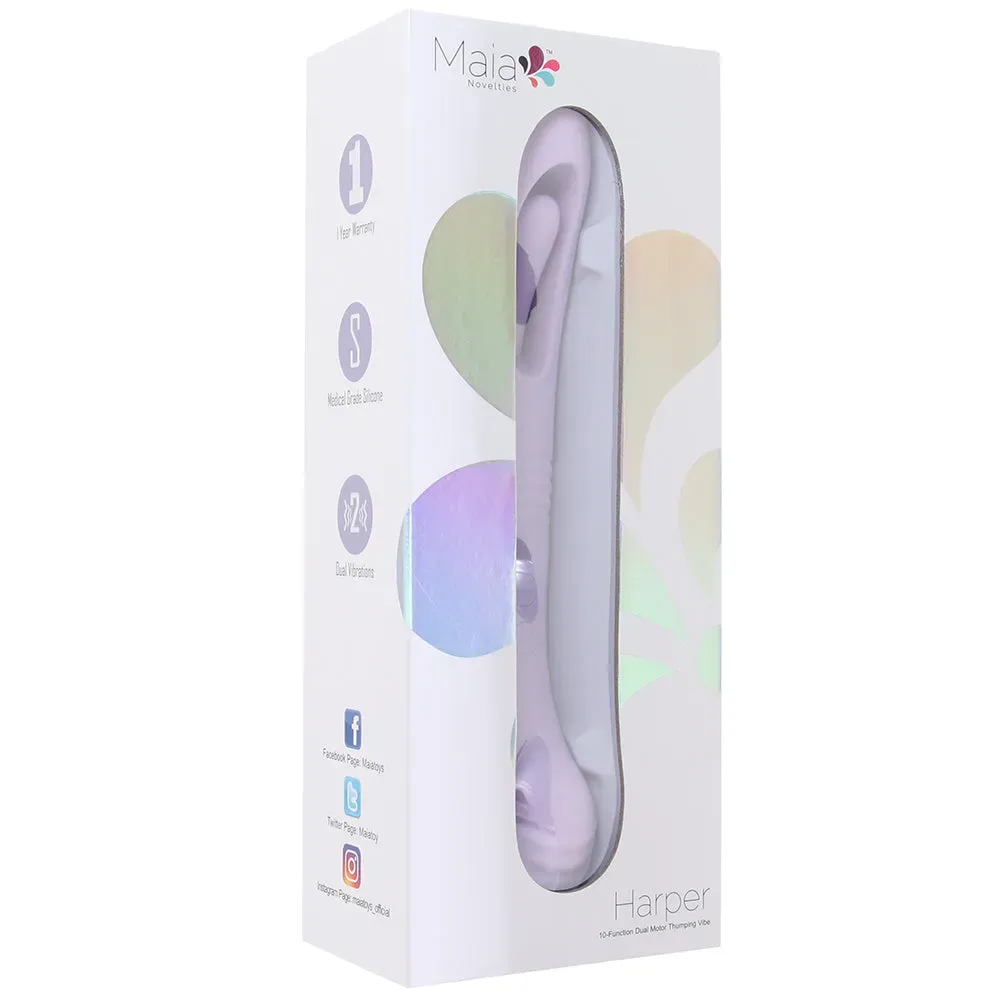 Maia  Harper Dual Ended Thumping Vibe-Seduce Mart