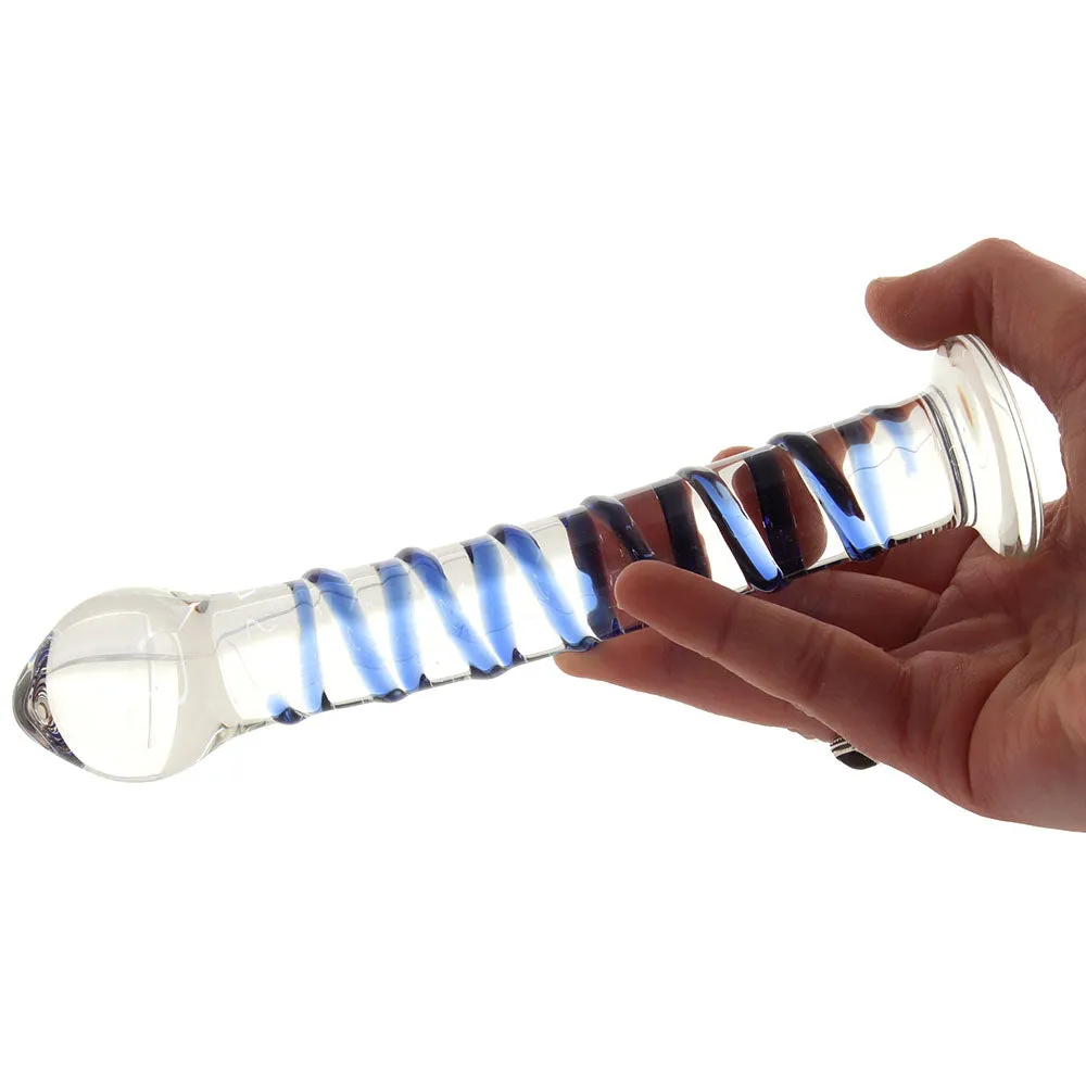 Electric Eel  gläs Double Penetration Swirly Dildo &amp; Plug Set