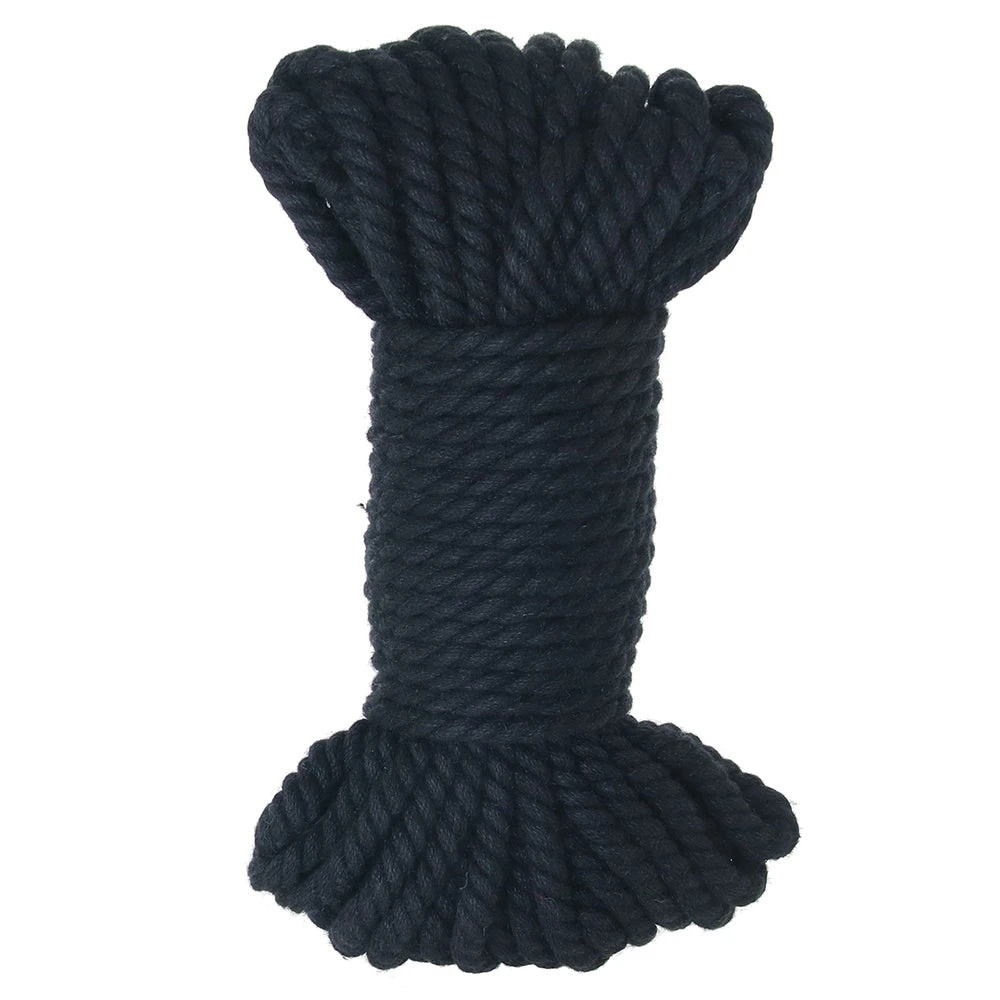 Merci Bind &amp; Tie Hemp 50ft Bondage Rope in Black