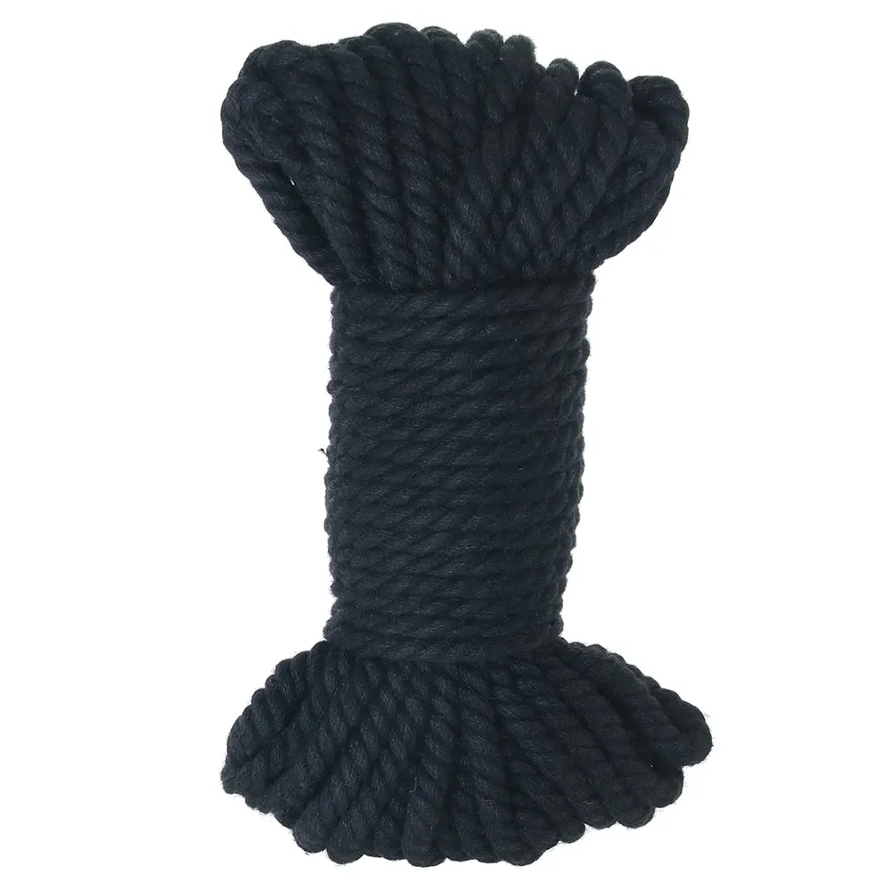 Merci Bind &amp; Tie Hemp 50ft Bondage Rope in Black