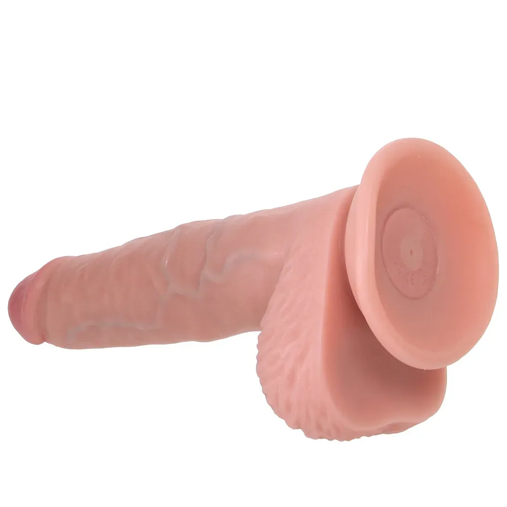 Shots Toys  RealRock 8 Inch Thrusting Dildo in Light-Seduce Mart