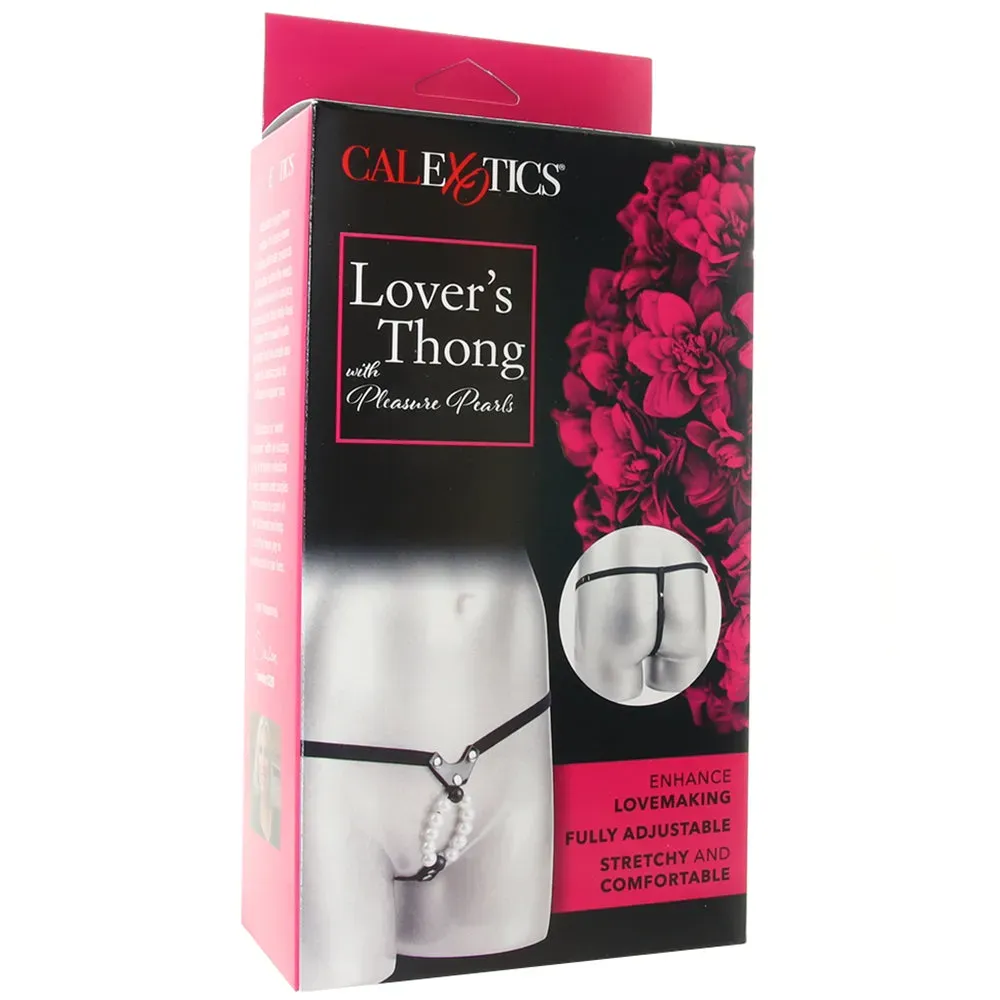 CalExotics  Lover's Thong with Pleasure Pearls-Seduce Mart