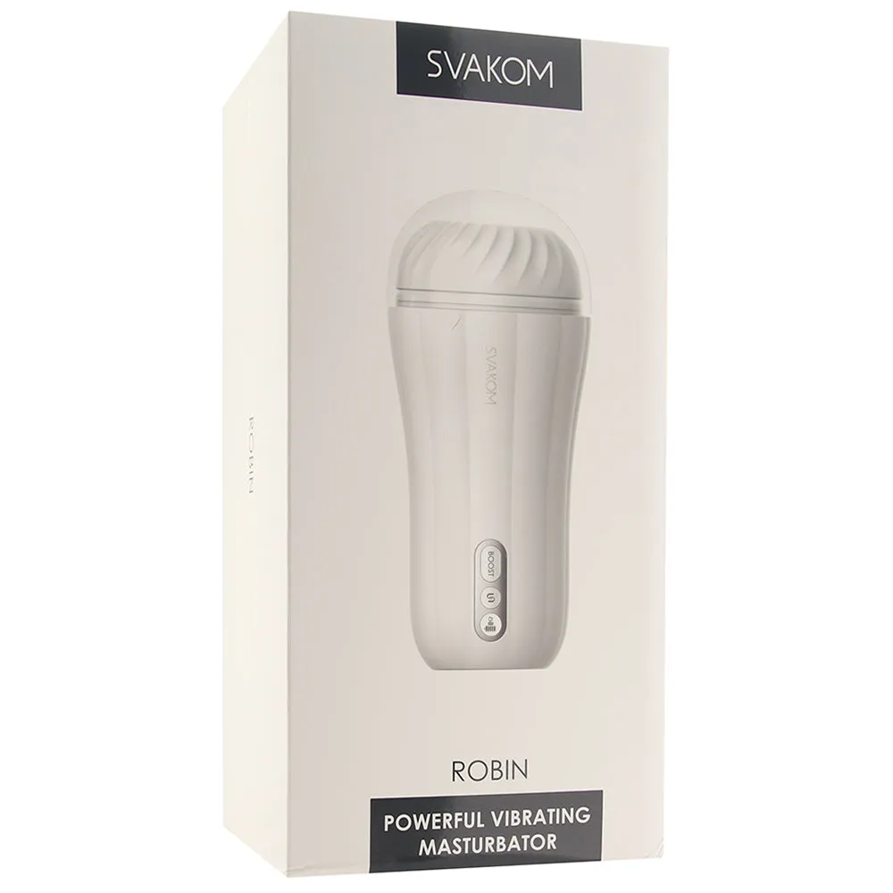 Svakom  Robin Vibrating Masturbator in White