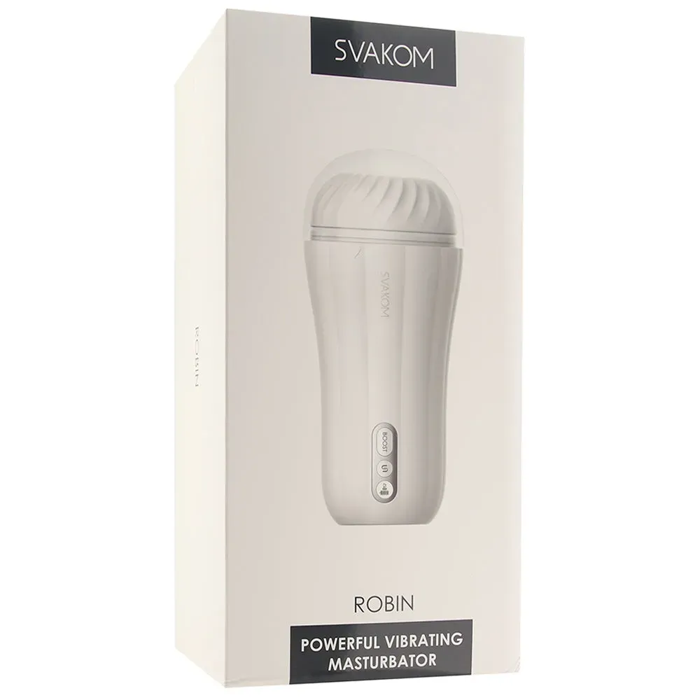 Svakom  Robin Vibrating Masturbator in White