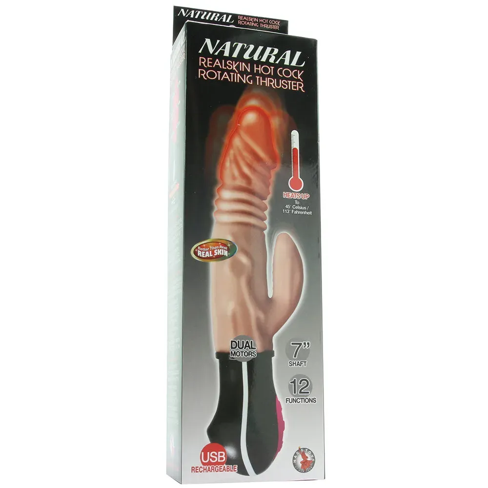 Nasstoys  Natural Real Skin Hot Cock Rotating Thruster Vibe in Flesh-Seduce Mart
