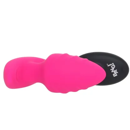XR Brands  Bang! Rotating &amp; Vibrating Butt Plug in Pink-Seduce Mart