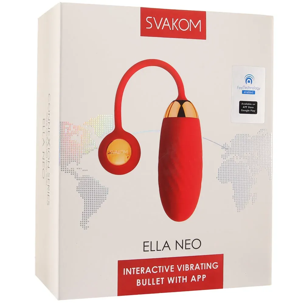 Svakom  Ella Neo App Control Bullet Vibe in Red-Seduce Mart