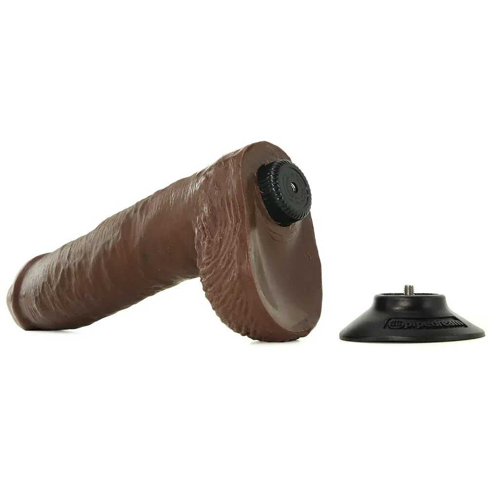 Pipedream  King Cock 10 Inch Vibrating Dildo with Balls in Brown-Seduce Mart