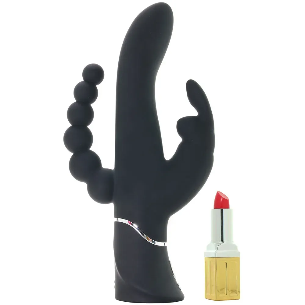 LoveHoney  Happy Rabbit Triple Curve Vibe in Black-Seduce Mart