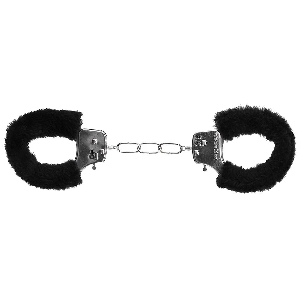 Black &amp; White Beginner's Furry Wrist Cuffs