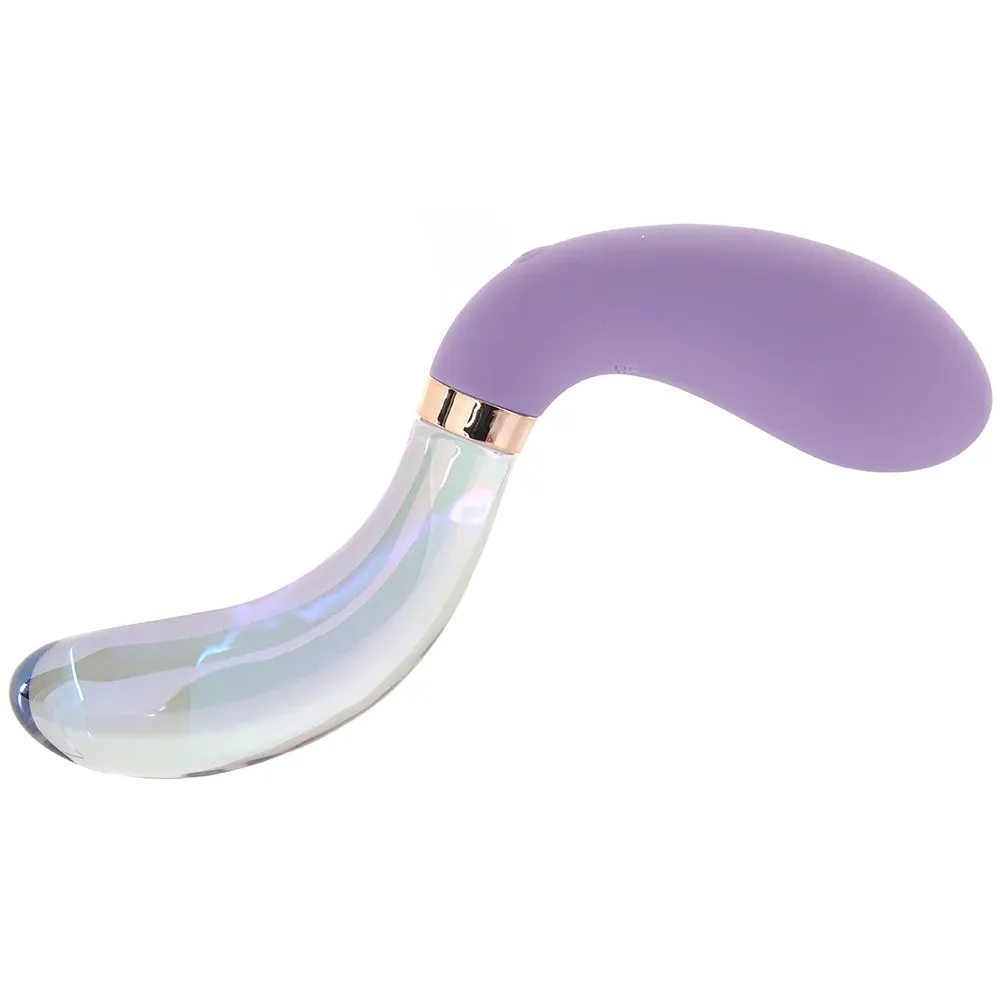 XR Brands  Prisms Pari Dual Ended Wavy Silicone and Glass Vibe-Seduce Mart