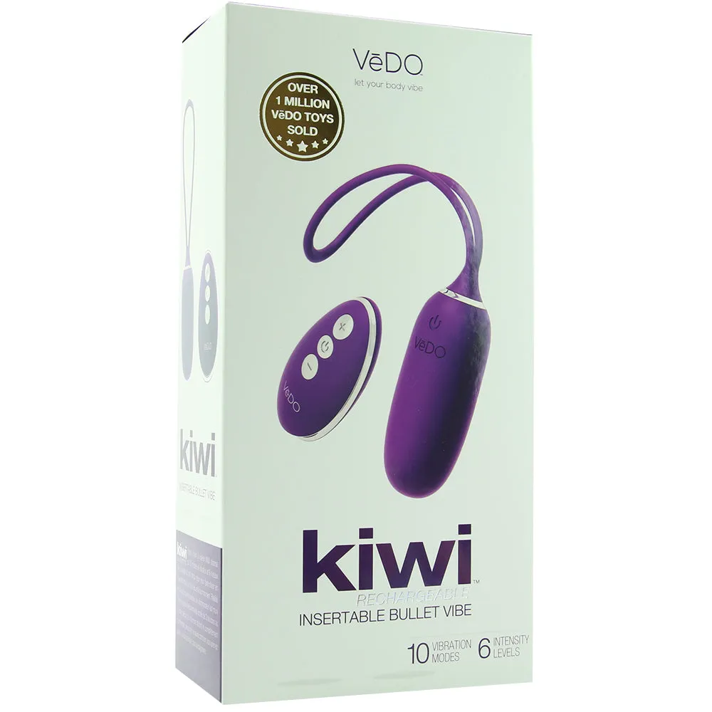VeDO  Kiwi Rechargeable Insertable Vibe in Deep Purple-Seduce Mart