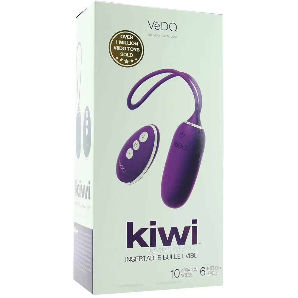 VeDO  Kiwi Rechargeable Insertable Vibe in Deep Purple-Seduce Mart