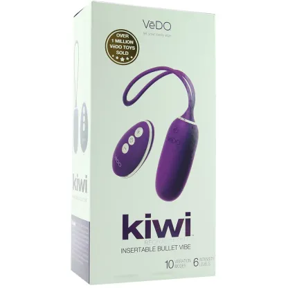 VeDO  Kiwi Rechargeable Insertable Vibe in Deep Purple-Seduce Mart