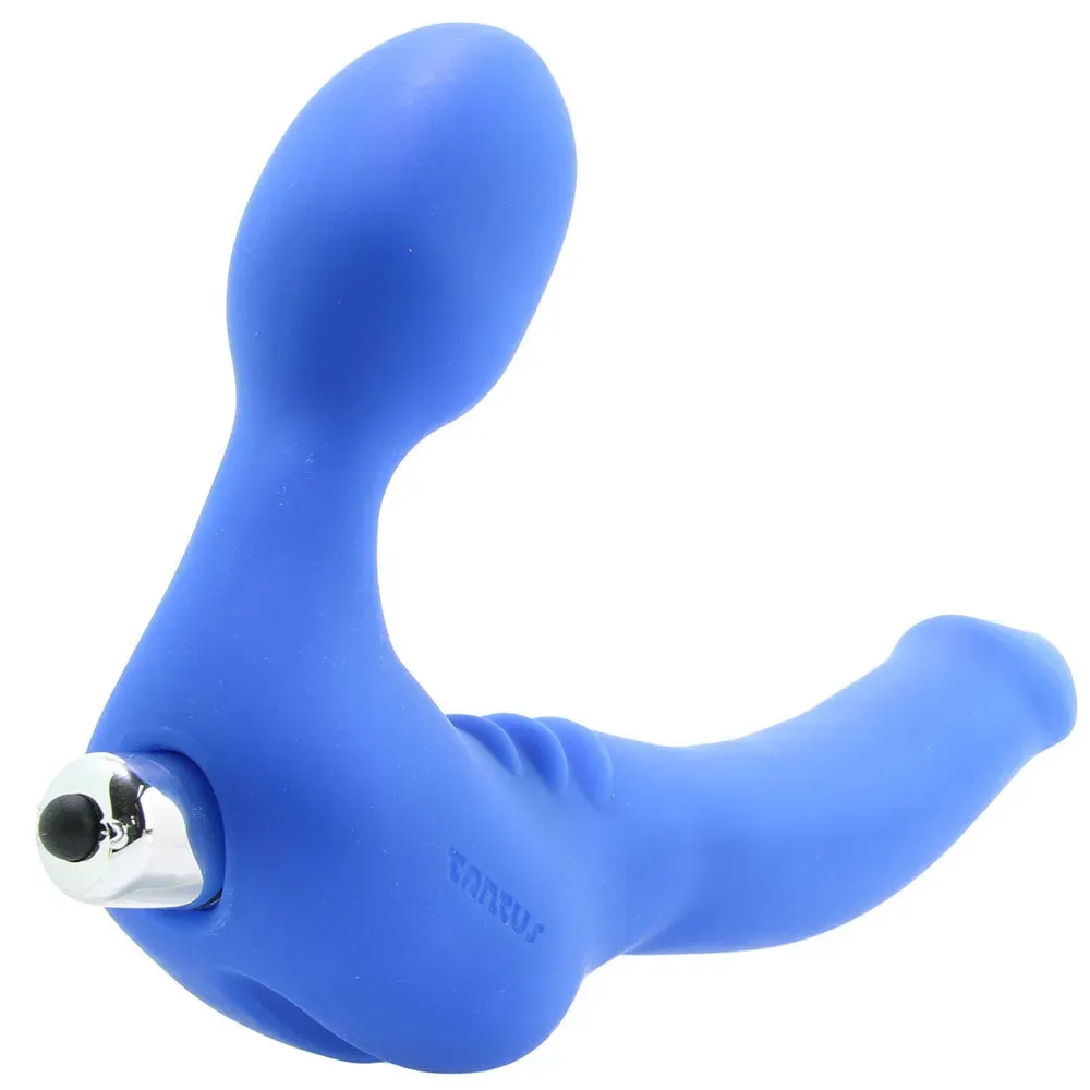 Tantus  Strapless Slim Silicone Double Dildo in Blue-Seduce Mart