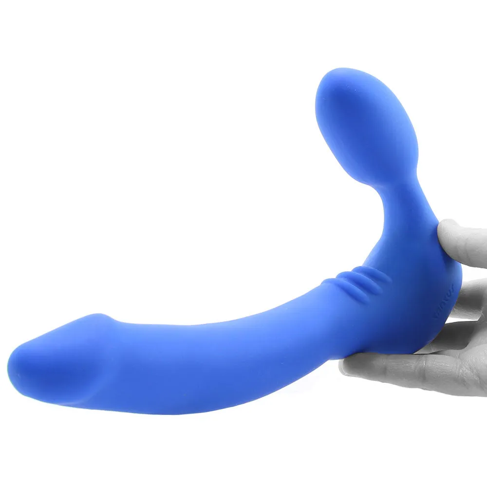 Tantus  Strapless Slim Silicone Double Dildo in Blue-Seduce Mart