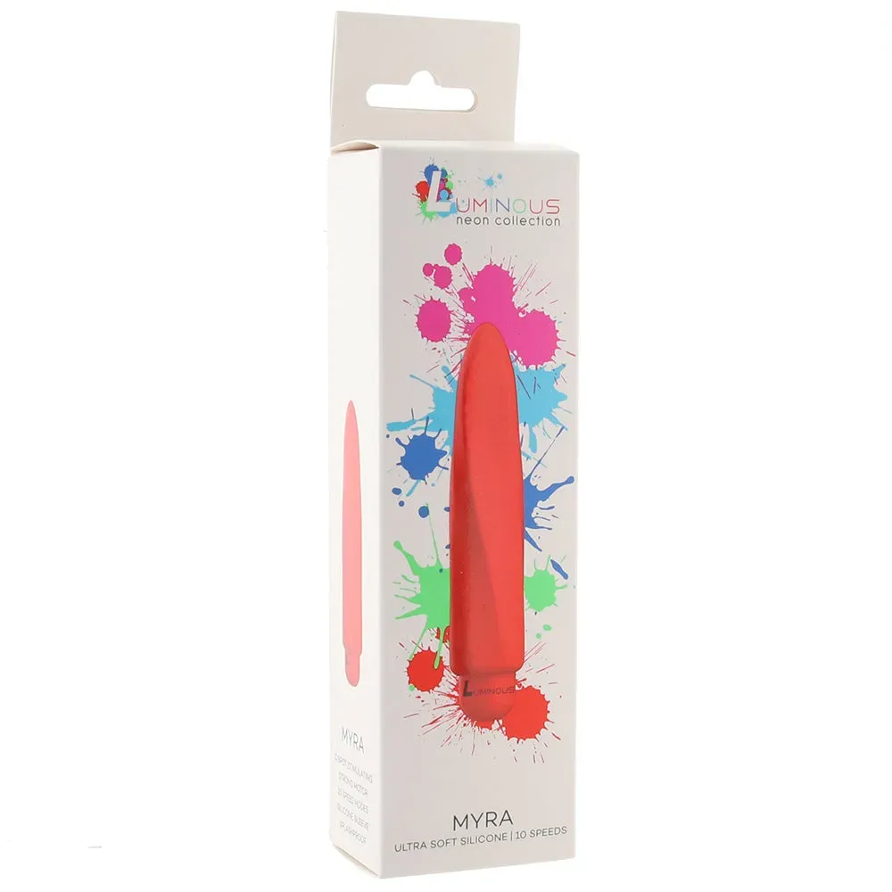 Shots Toys  Luminous Myra Silicone Bullet Vibe in Red-Seduce Mart