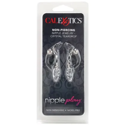 Nipple play Crystal Teardrop Non-Piercing Nipple Jewelry