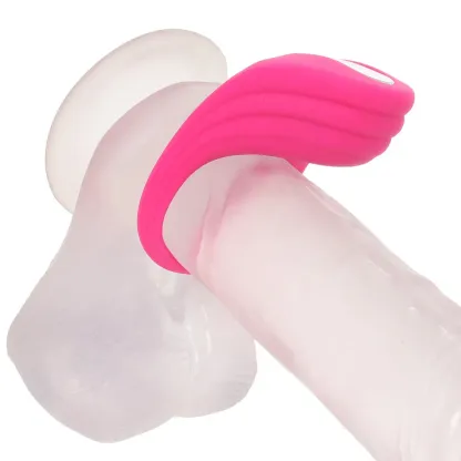 CalExotics  Silicone Remote Vibrating Pleasure Ring-Seduce Mart