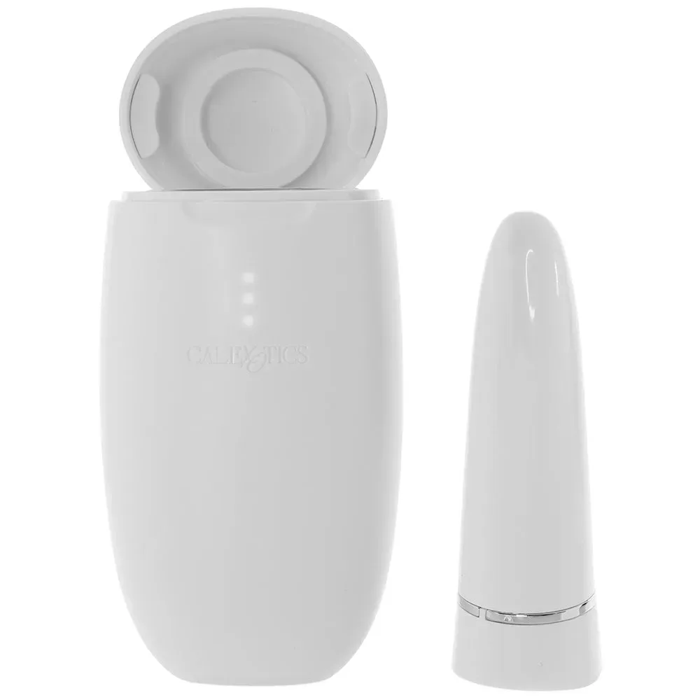 CalExotics  My Pod Travel Vibe with UV Sanitizer in White-Seduce Mart