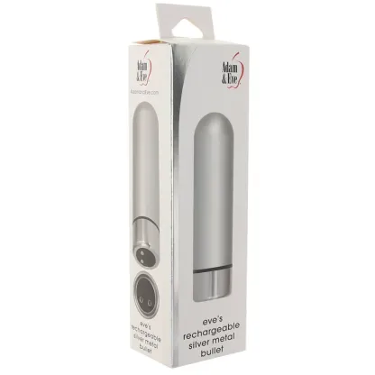 Evolved Novelties  Eve's Rechargeable Silver Bullet Aluminum Vibe-Seduce Mart