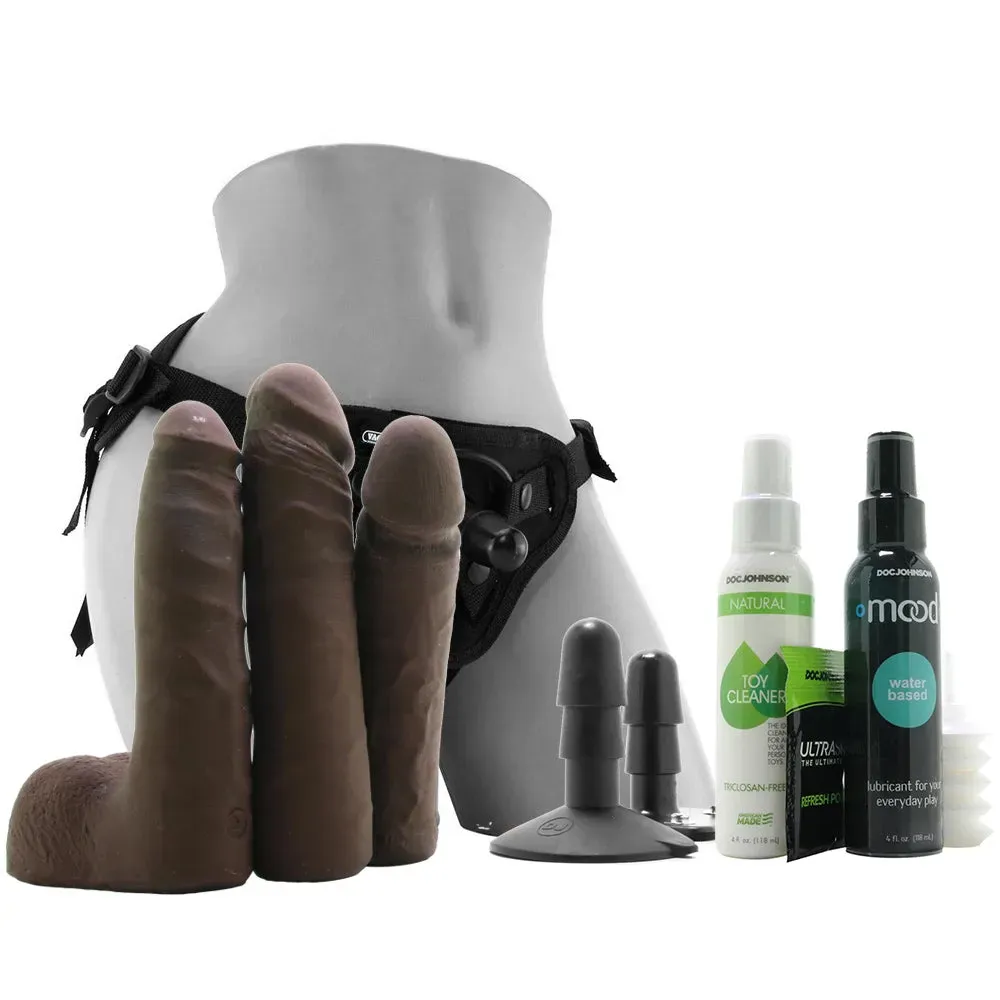 Doc Johnson  ULTRASKYN Vac-U-Lock Harness Set in Chocolate