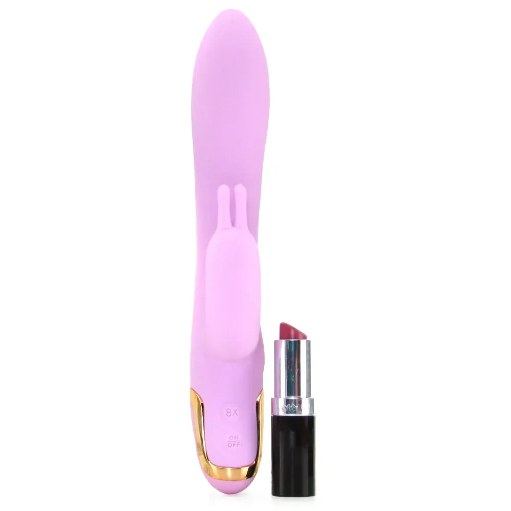 CalExotics  Entice Isabella Silicone Rabbit Vibe in Pink-Seduce Mart